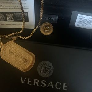 Versace Necklace.  Brand new in box with tags.